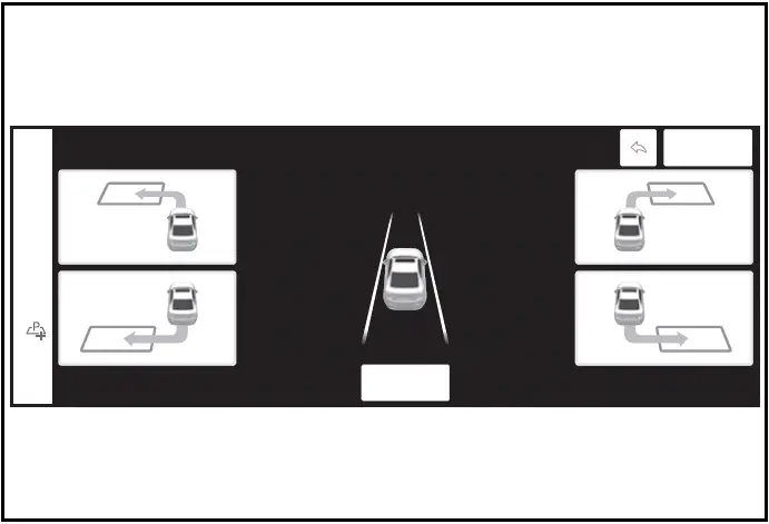 Registering a parking space - Toyota Prius