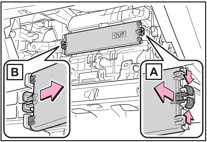 Step5 - Air conditioning filter - Removal method - Toyota Prius