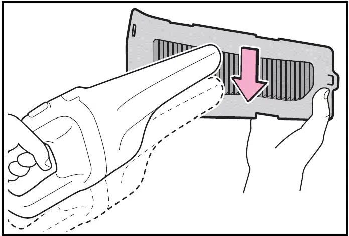 Cleaning procedure - Remove the dust and sand from the filter