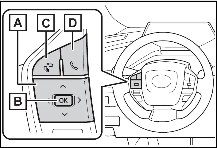 Changing the display - 2024 Toyota Prius