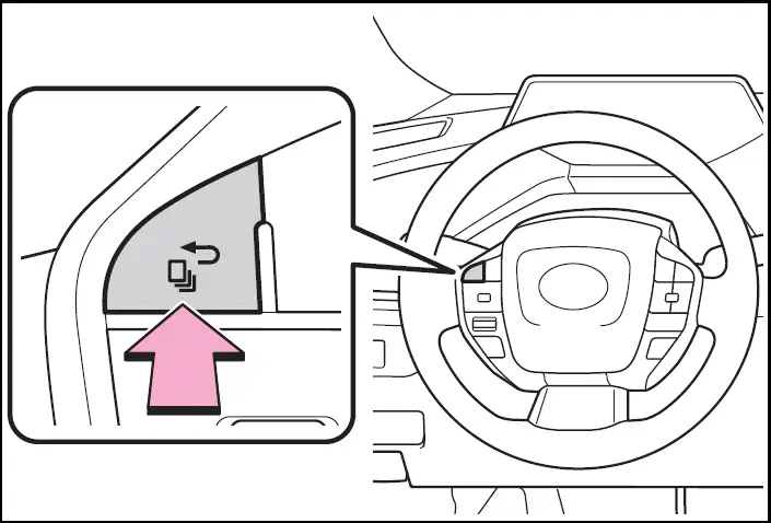 Switching the meter display - 2024 Toyota Prius