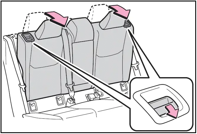 Rear outboard seats - Prius 2024-2025