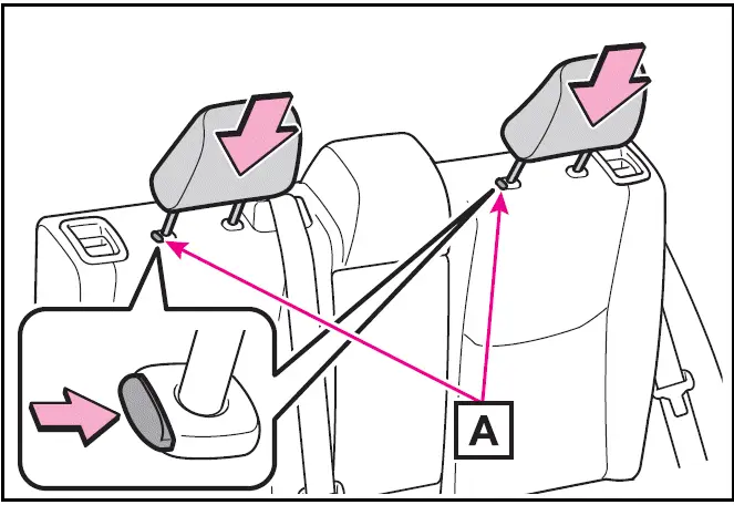 Rear outboard seats / Toyota Prius