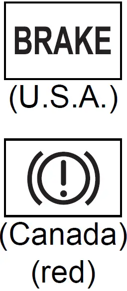 Brake system warning light (warning buzzer) | Toyota Prius 2024