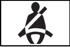 Driver's and front passenger's seat belt reminder light | Toyota Prius 2024