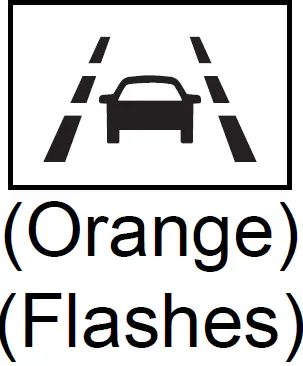 LTA indicator (Orange) - Toyota Prius 2024-2025