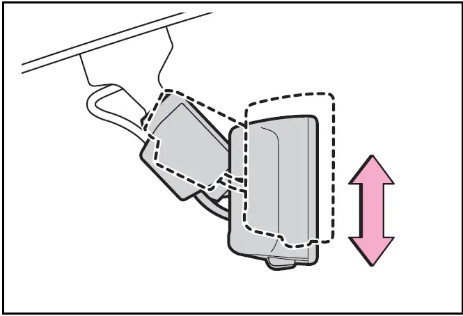 Adjusting the height of rear view mirror / Toyota Prius