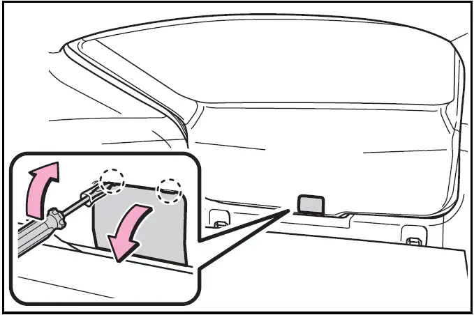 If the back door opener is inoperative  - Toyota Prius 2025-2025