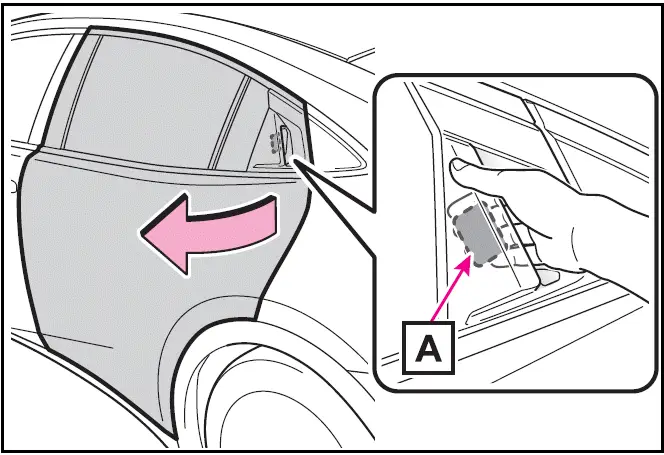 2024 Toyota Prius - Opening the rear door