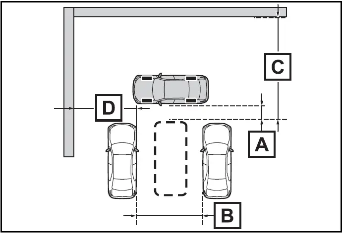 If there is an adjacent parked vehicle