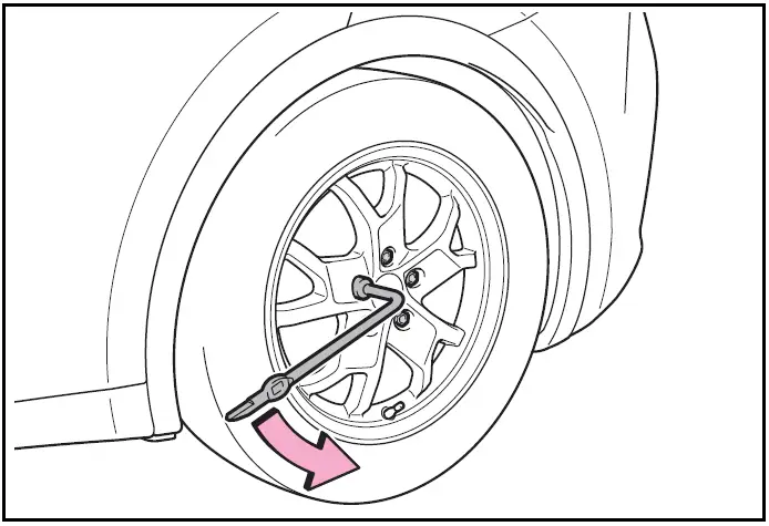 Replacing a flat tire