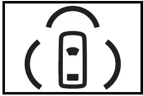 White: Monitoring for detectable objects | Toyota Prius