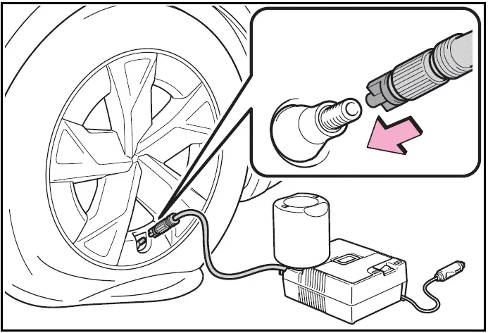 If the tire is inflated to more than the specified air pressure