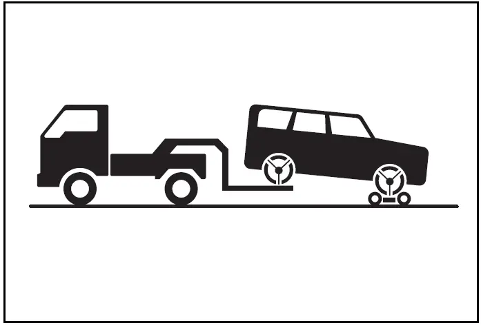 Towing with a wheel-lift type truck