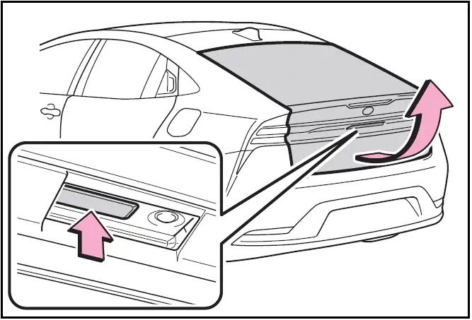 Unlocking and locking the back door from the outside - Toyota Prius