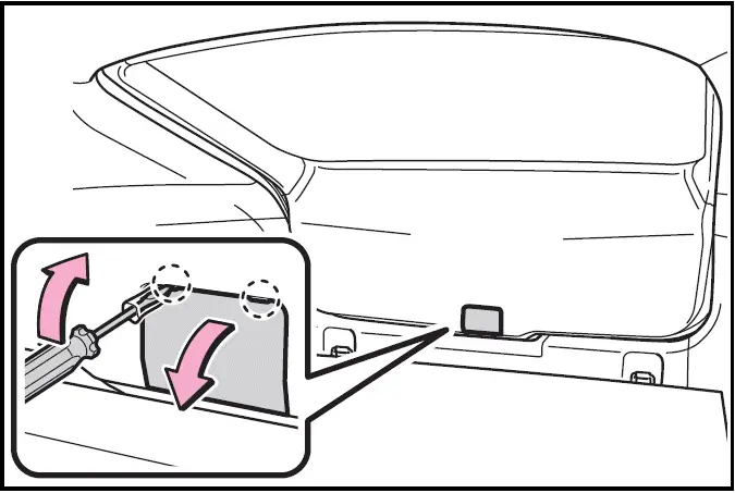 If the back door opener is inoperative - Toyota Prius