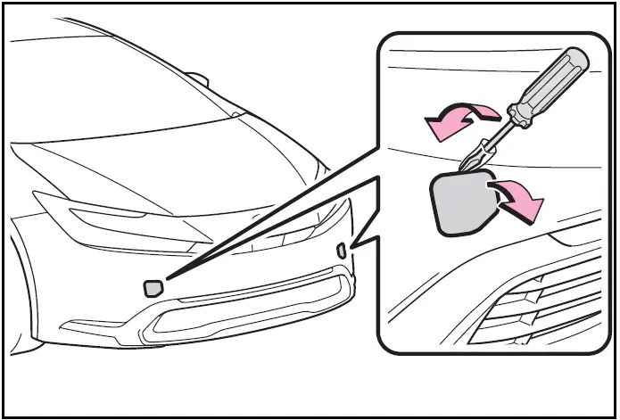 Toyota Prius 2024 Emergency towing procedure