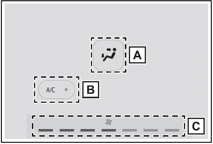 Air conditioning control screen