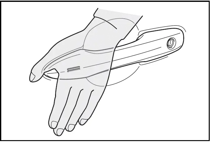 2024 Toyota Prius - When the door cannot be locked by the lock sensor on the surface of the door handle