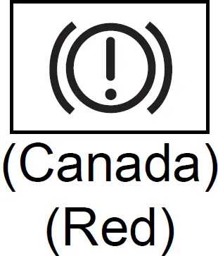 Toyota Prius (2024-2025) - Canada Brake system warning light