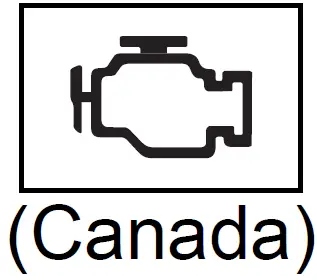 Toyota Prius (2024-2025) - Malfunction indicator lamp (Canada)