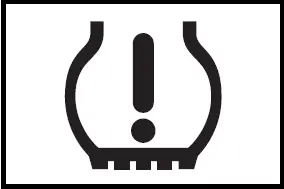 Toyota Prius (2024-2025) - Tire pressure warning light