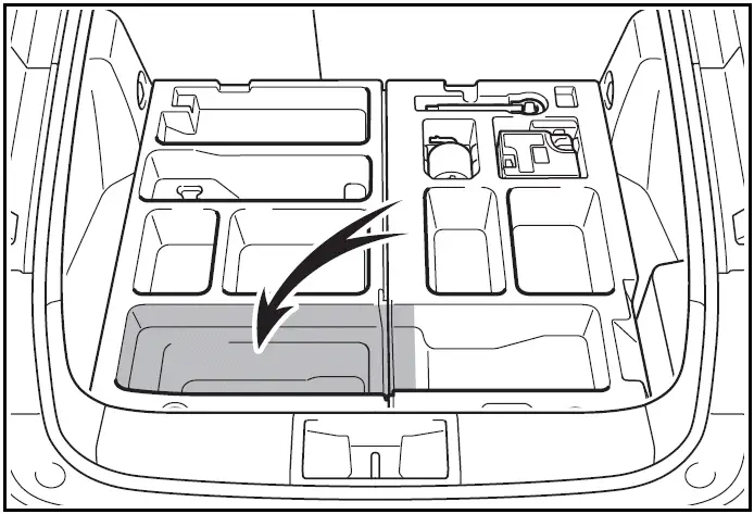 Warning reflector storage | Toyota Prius 2024