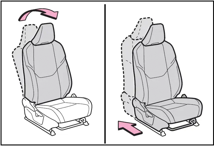 Toyota Prius 2024-2025 - When installing a child restraint system to a front passenger seat 