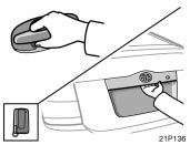 Toyota Prius: Smart entry and start system. be used to unlock the door(s) withoutbeing inserted into the door keyhole.